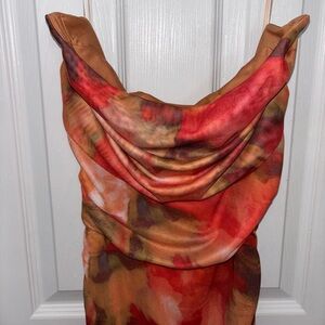 Windsor Vibrant Orange and Red Dress